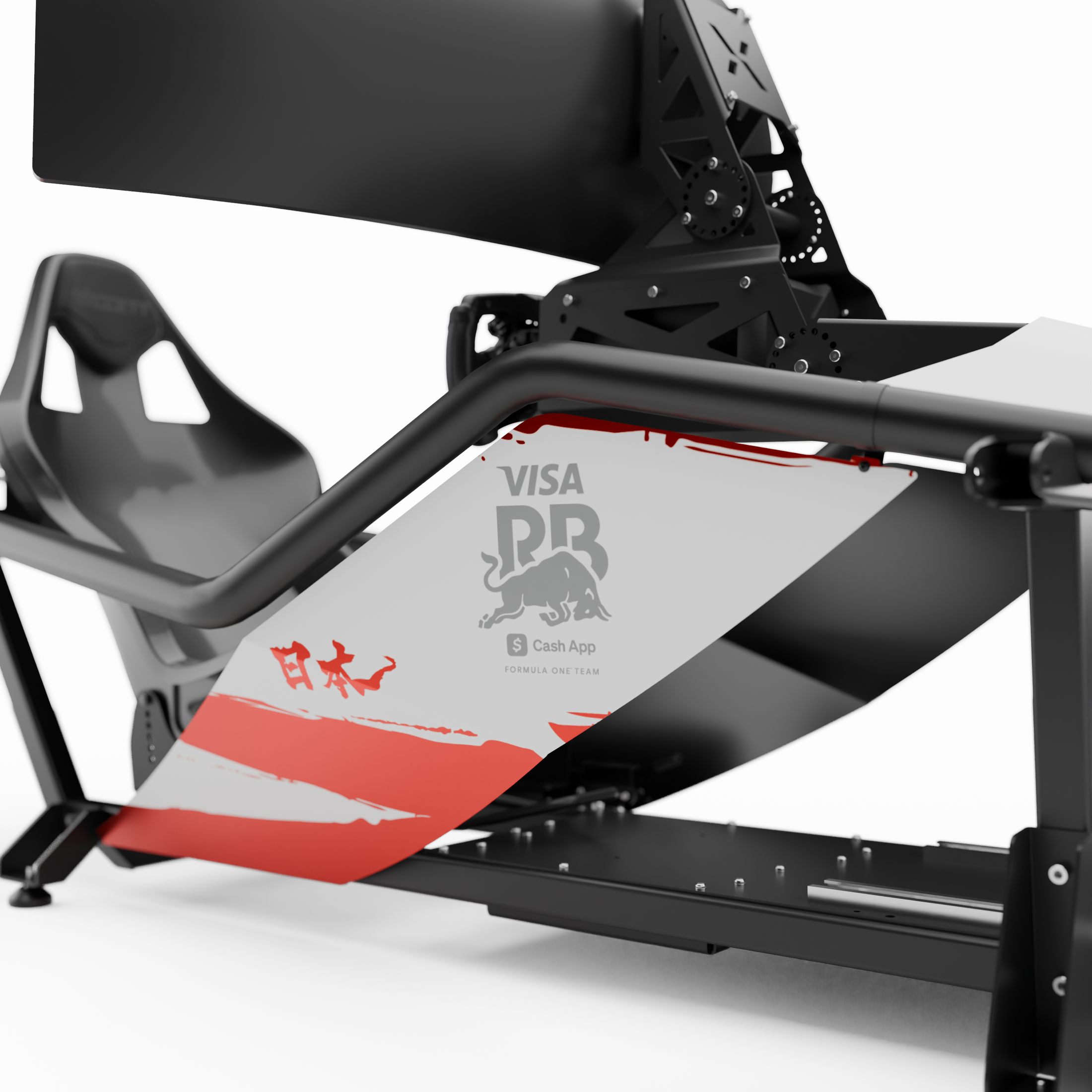 Visa Cash App Racing Bulls X Lite static simulator Japan livery compact motorsport simulator experience
