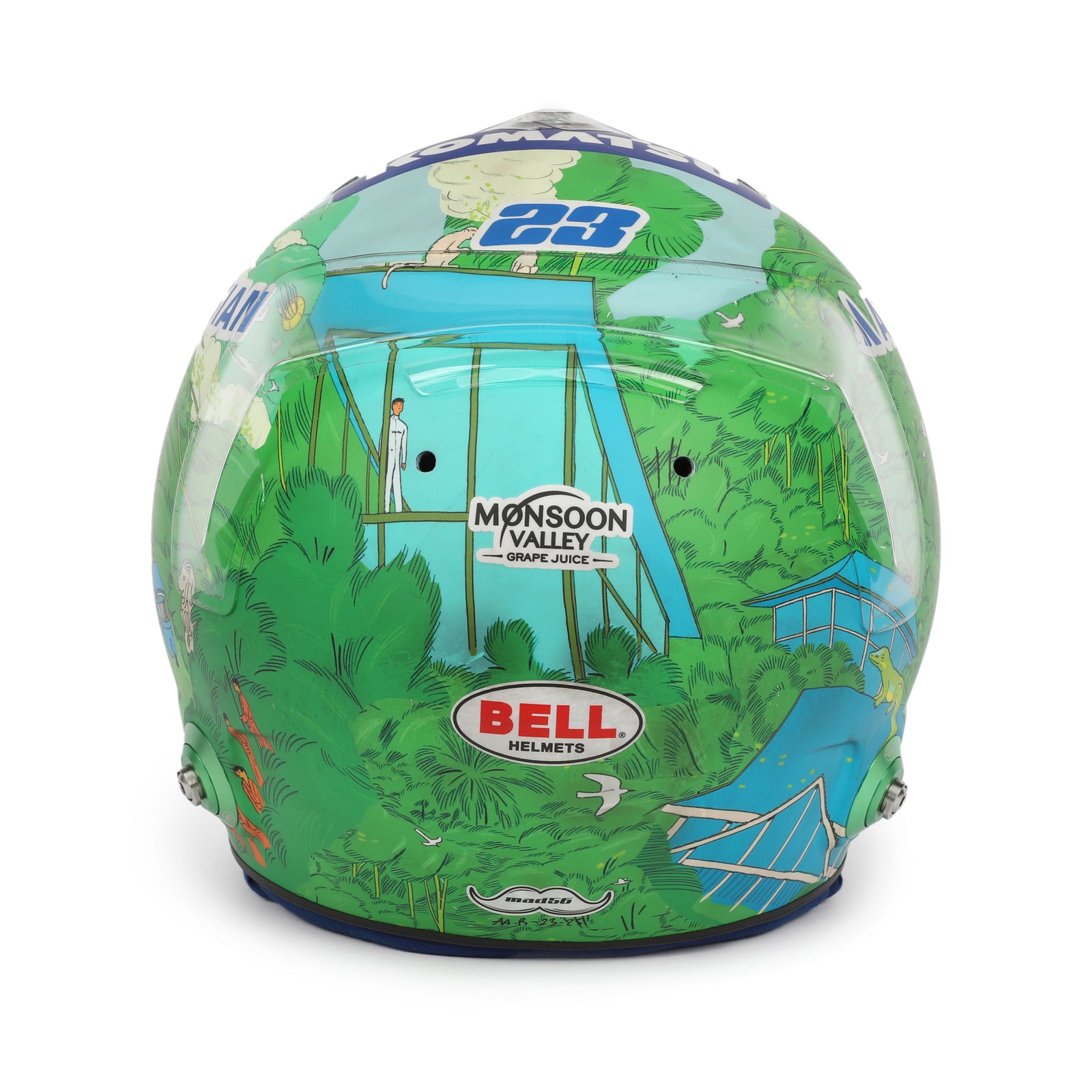 Alex Albon 2025 Signed Race Used Helmet – Singapore GP