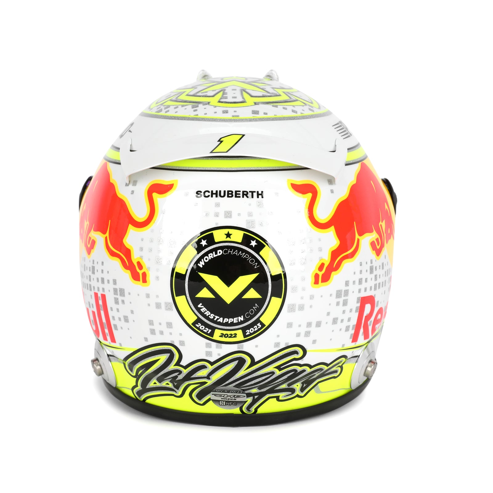 LOT 646 - Max Verstappen Signed 2023 Red Bull Racing 1:2 Scale Helmet - Las Vegas GP