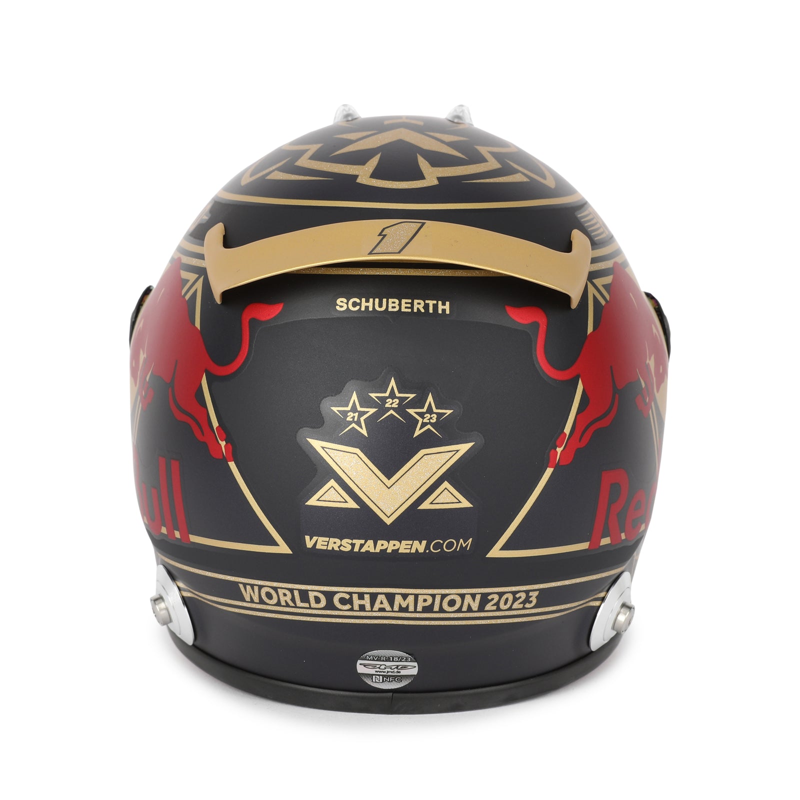LOT 746 - Max Verstappen Signed 2023 Red Bull Racing 1:2 Scale Helmet - World Champion