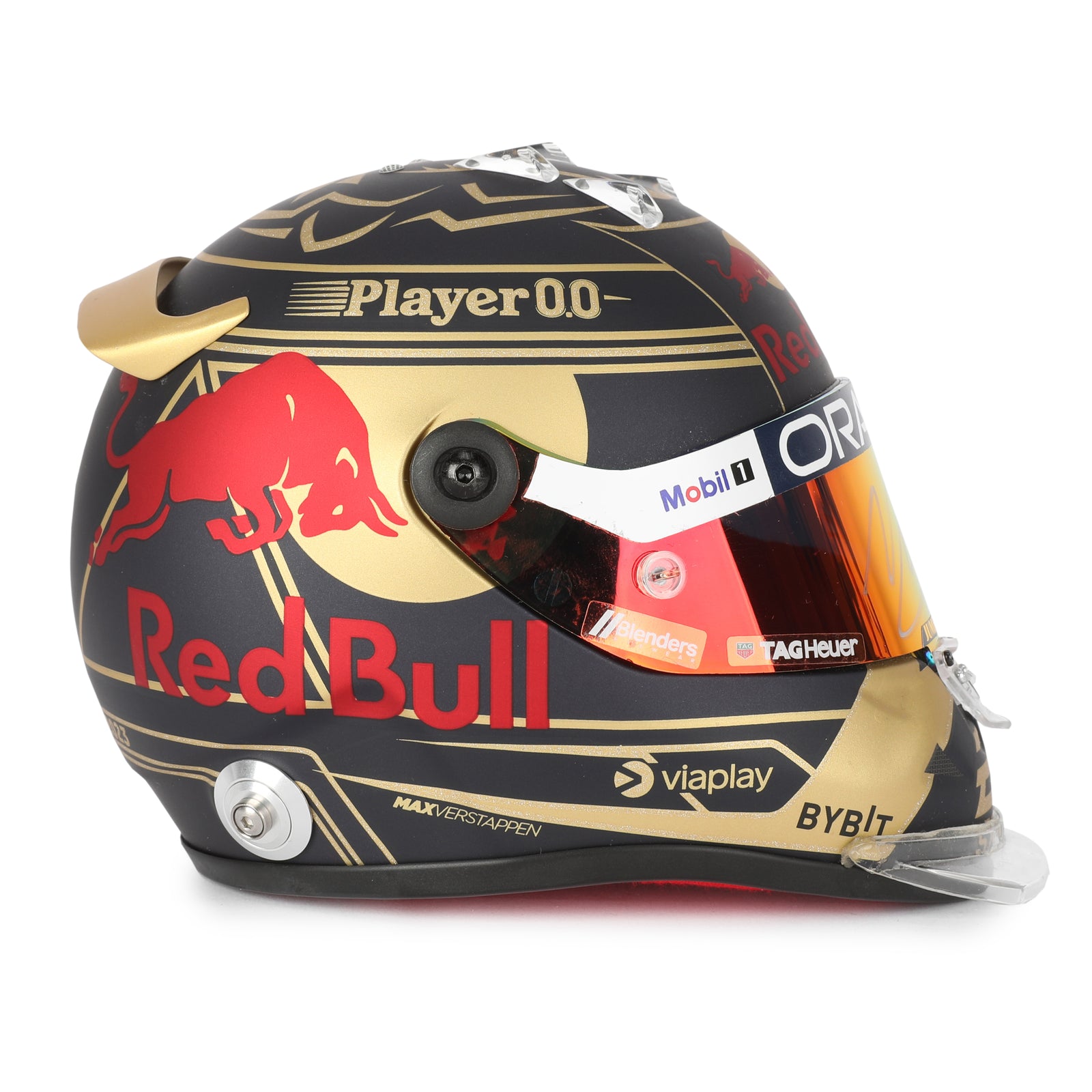 LOT 744 - Max Verstappen Signed 2023 Red Bull Racing 1:2 Scale Helmet - World Champion