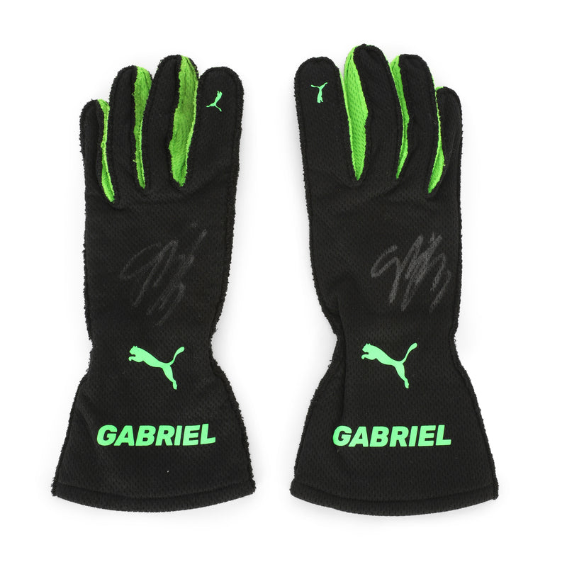 Gabriel Bortoleto Stake Sauber 2025 Gloves Signed Gloves