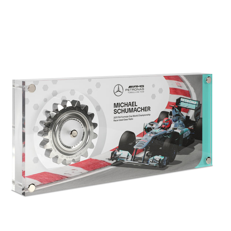 Michael Schumacher 2011 Mercedes-AMG Petronas Gear Ratio in Acrylic