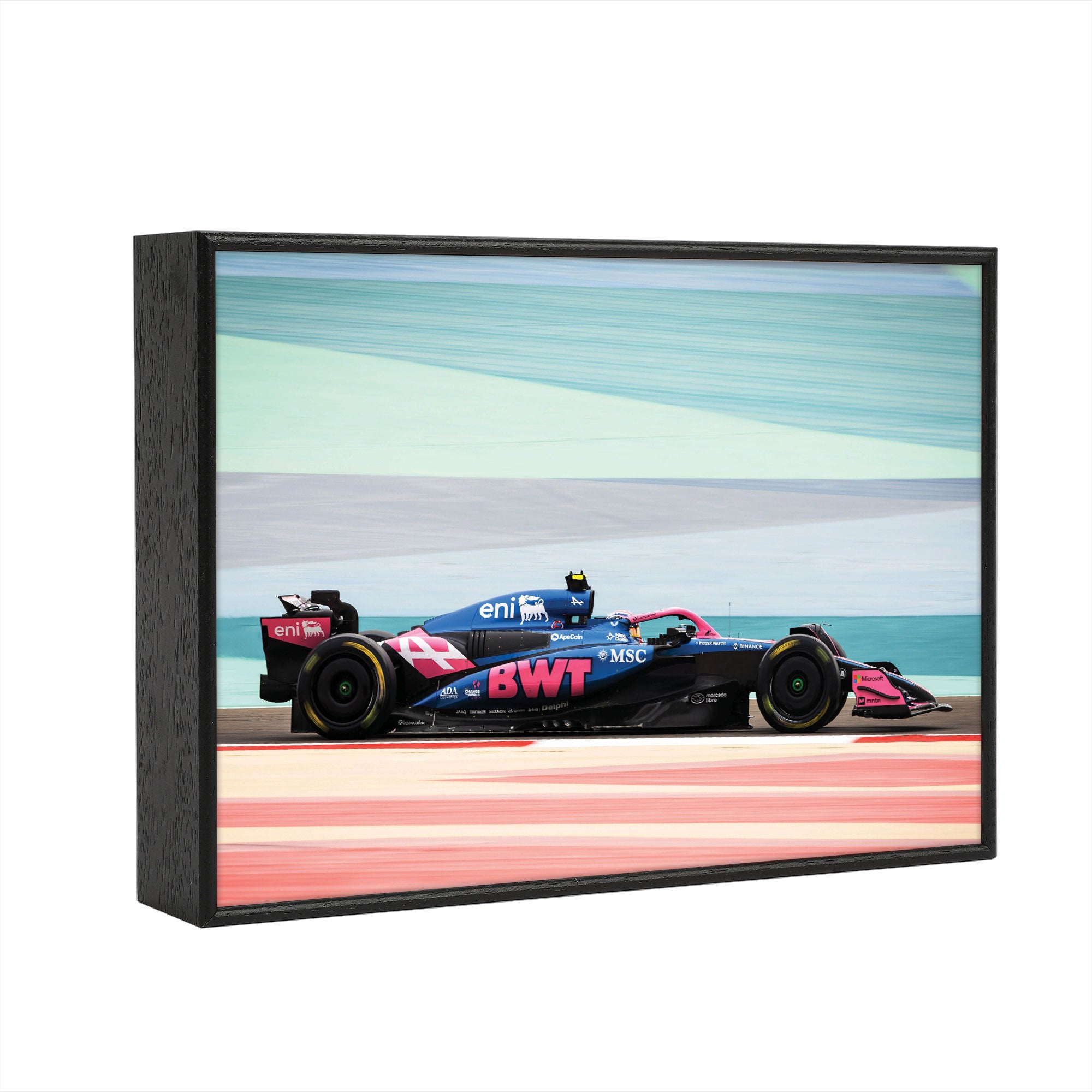 Jack Doohan 2025 BWT Alpine Formula One Team Box Frame Print - Pre-Season Testing