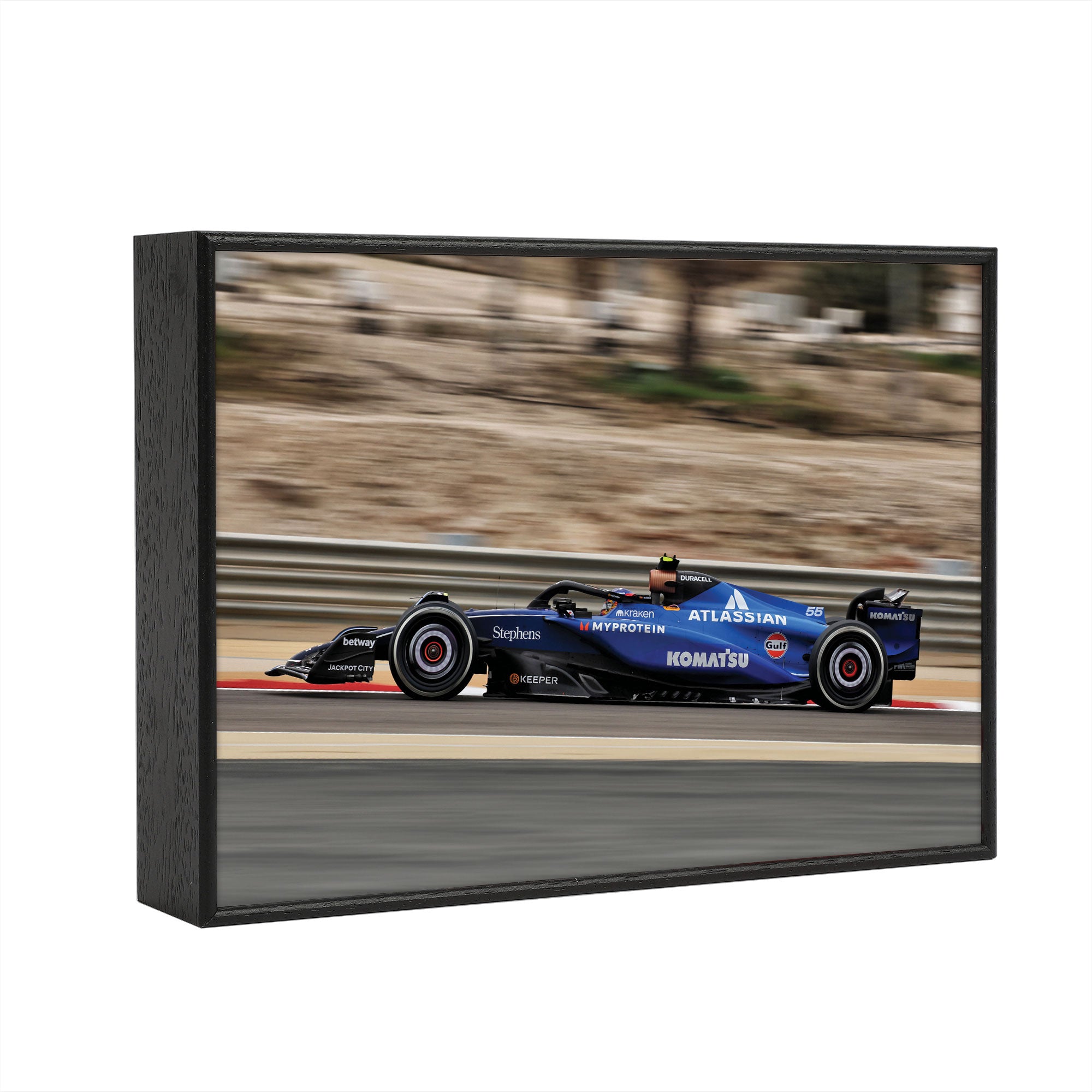 Carlos Sainz 2025 Atlassian Williams Racing Print - Pre-Season Testing