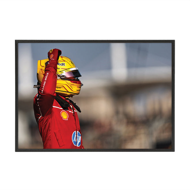 Lewis Hamilton 2025 Scuderia Ferrari Print - Chinese Sprint Race - Box Frame