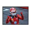 Charles Leclerc 2024 Scuderia Ferrari Frame Print - Monaco GP - Box Frame