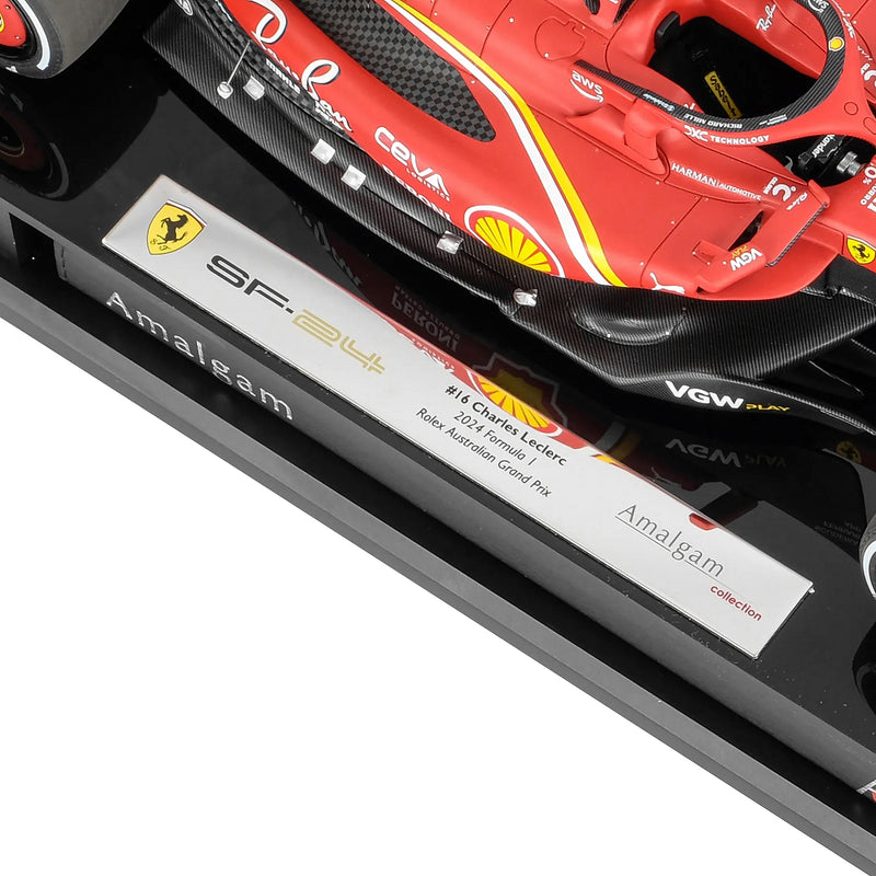 Charles Leclerc 2024 Ferrari SF-24 1:18 Scale Model Australian GP Edition