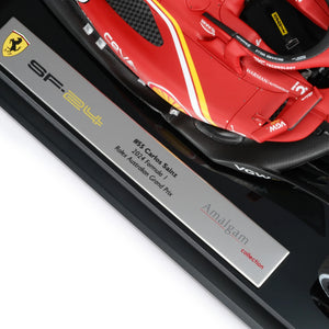 Carlos Sainz 2024 Ferrari SF-24 1:18 Scale Model Australian GP Amalgam Collection
