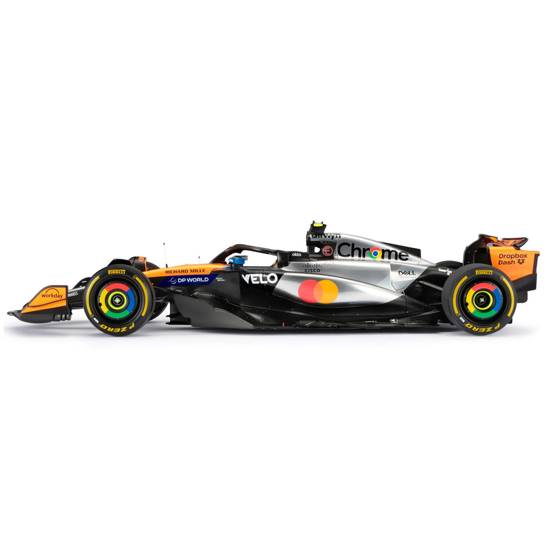 Lando Norris 2025 McLaren MCL39 1:8 Scale Model - British GP Amalgam Collection