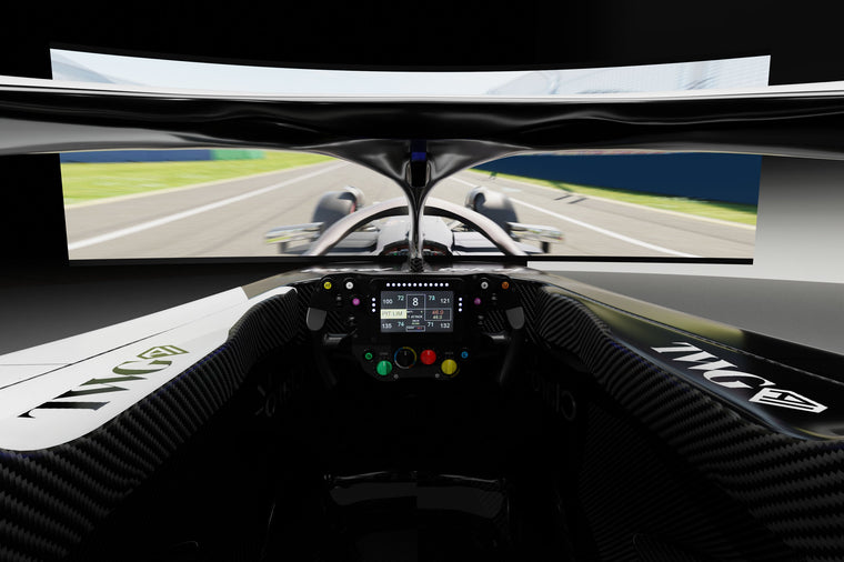2026 Official Cadillac Formula One Team MAC-26 simulator showcasing Formula 1-inspired engineering, a premium collector piece for motorsport fans
