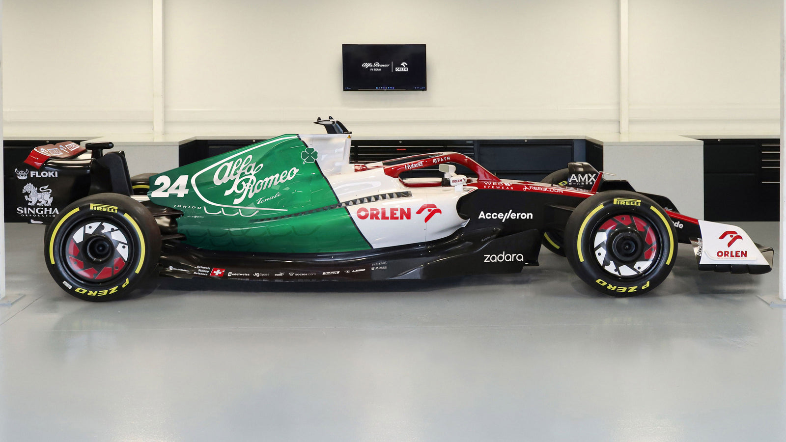 2022 Alfa Romeo F1 Team ORLEN Official Show Car - Azerbaijan GP Livery