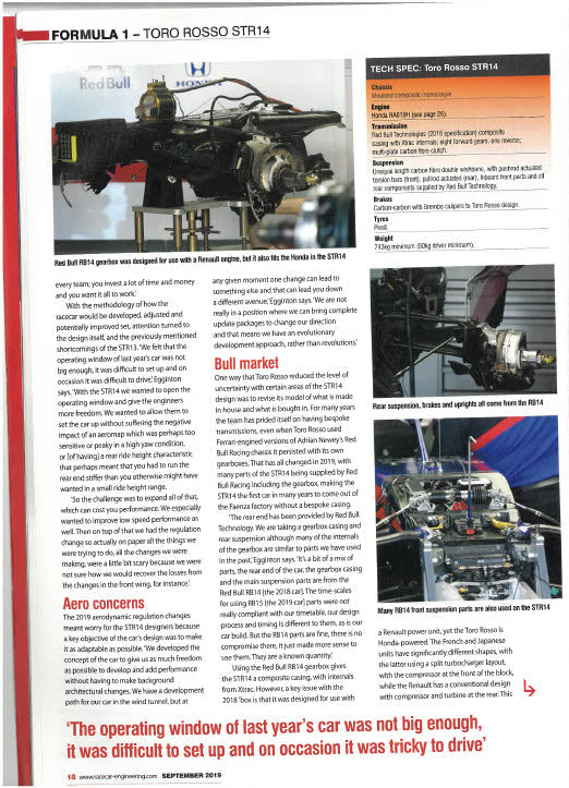 2019 Toro Rosso STR14-04 - F1® P2 Finishing Rolling Chassis