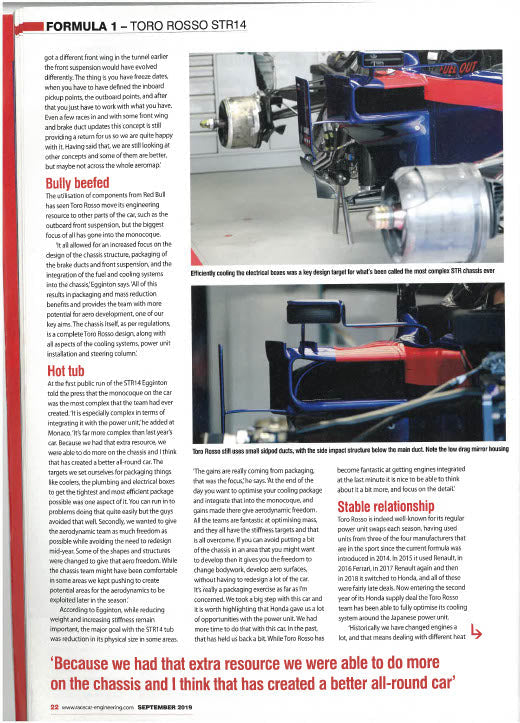 2019 Toro Rosso STR14-04 - F1® P2 Finishing Rolling Chassis