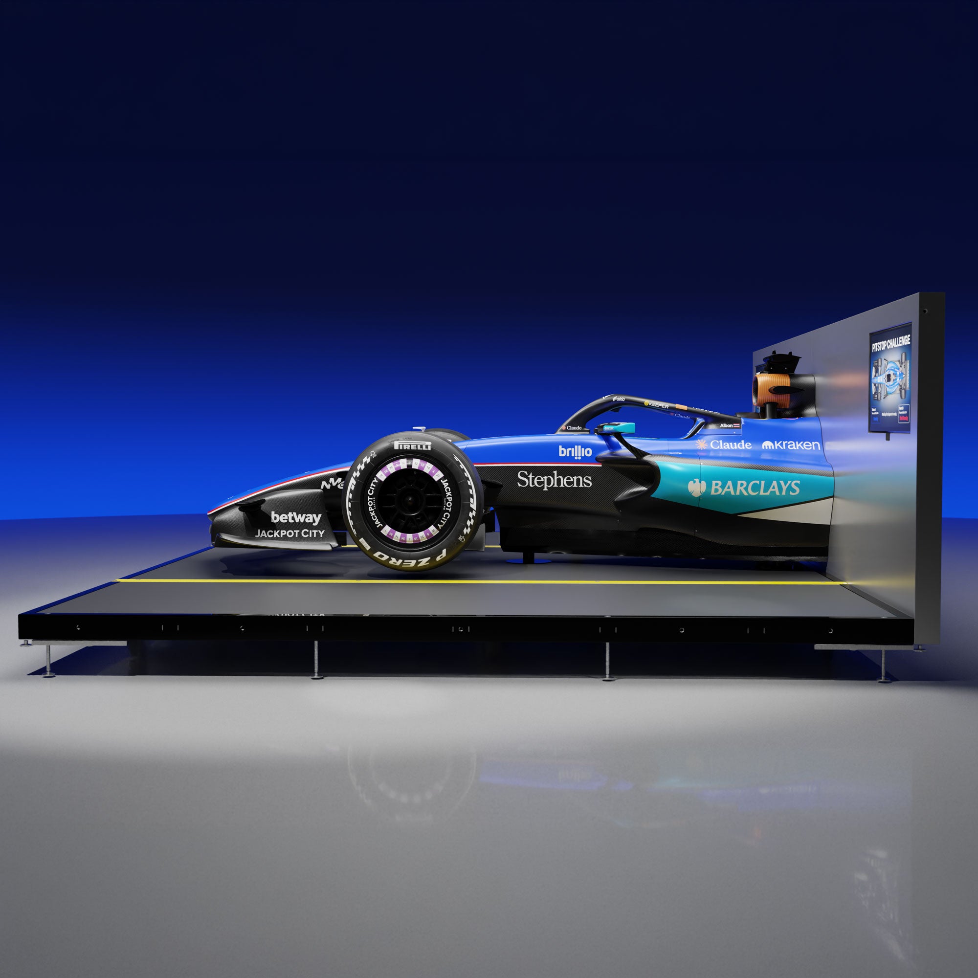 Official 2026 Atlassian Williams F1® Team FW48 Pit Stop Rig