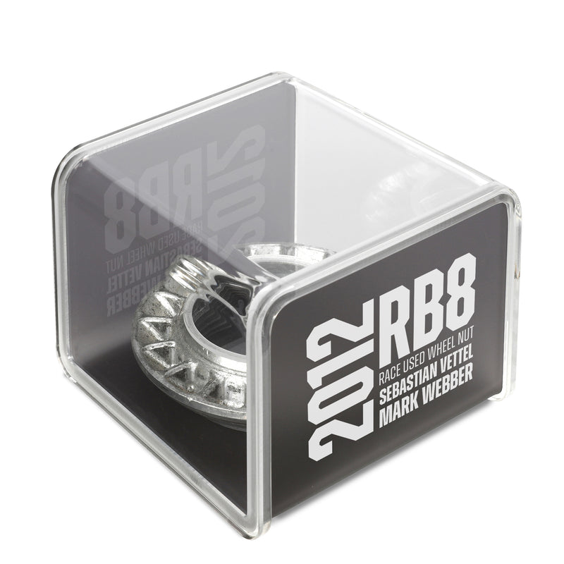 Red Bull Racing 2012 RB8 Grand Prix Used Wheel Nut in Display Case