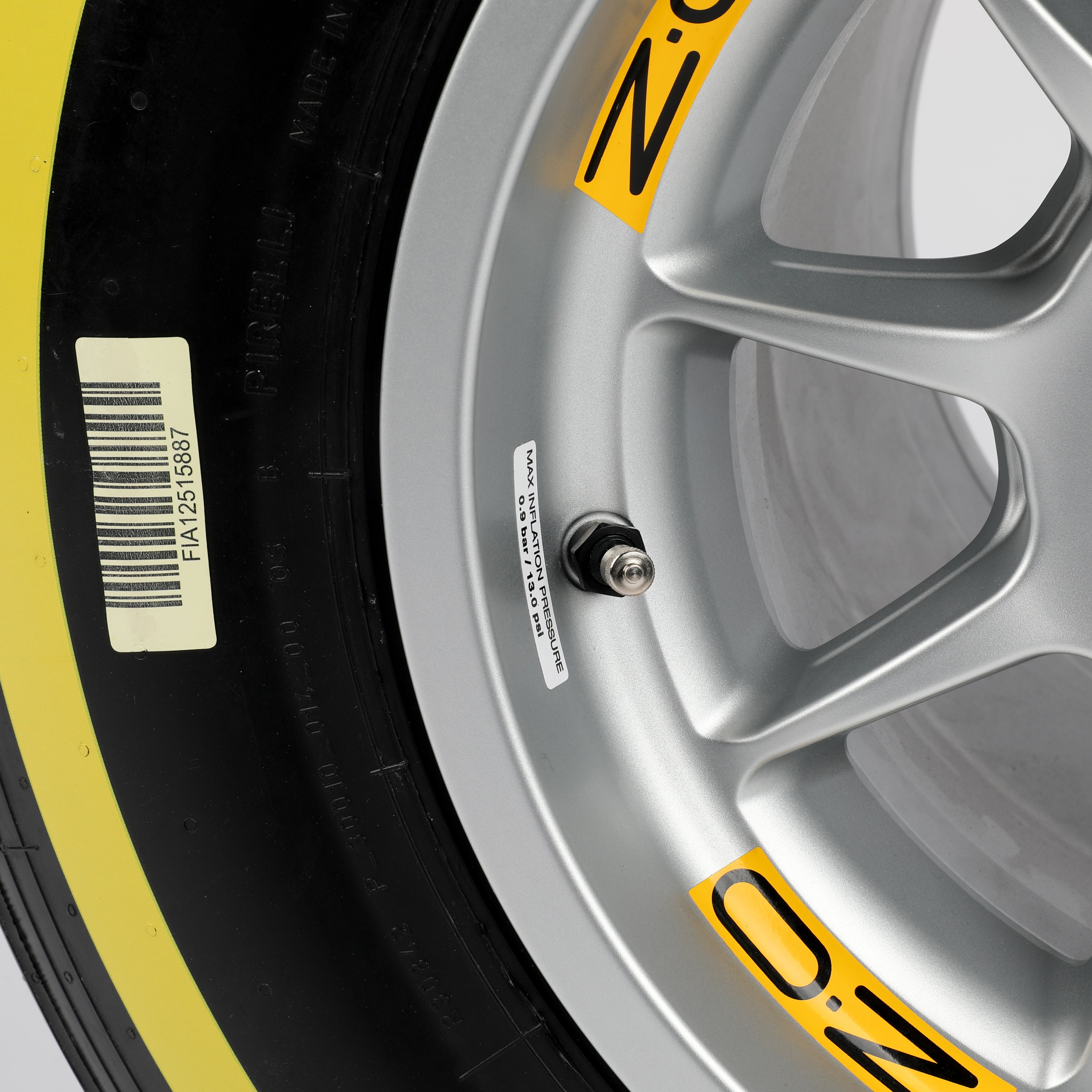 Pirelli Tyre Wheel Rim Table in Yellow