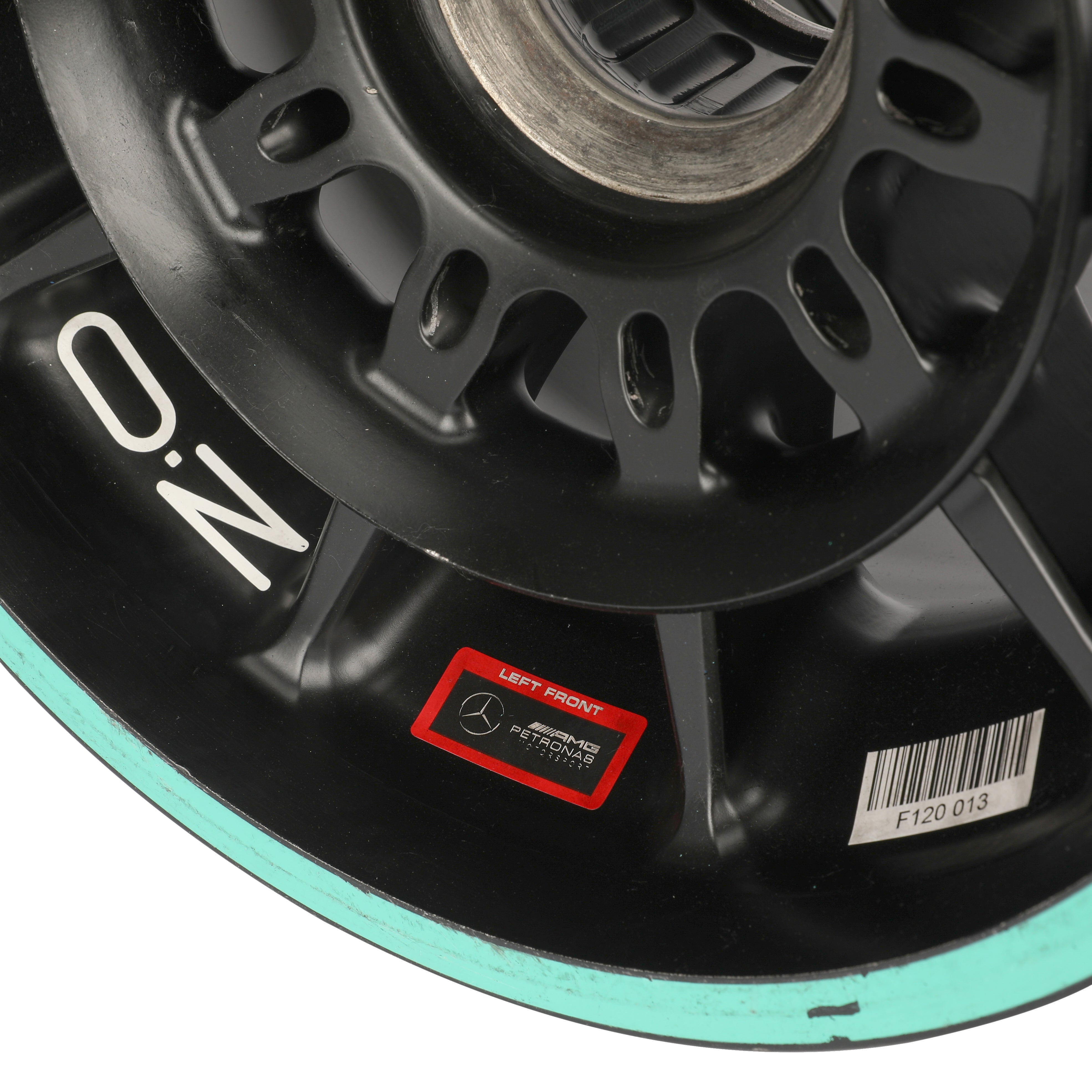 Mercedes-AMG Petronas F1 Team 2020 Race Used Front Wheel Rim Table