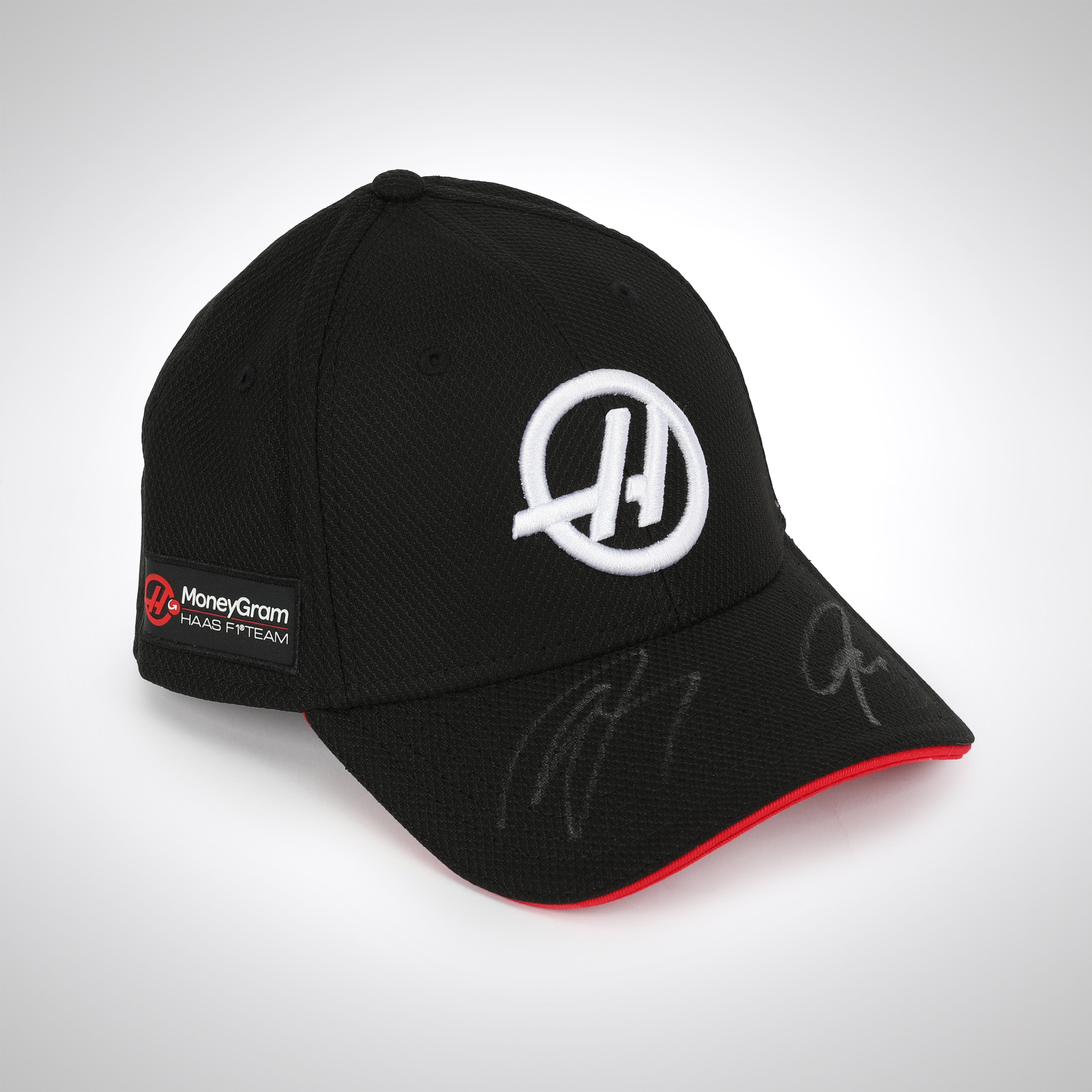 Kevin Magnussen and Nico Hulkenberg Dual Signed 2024 Haas F1 Team Cap