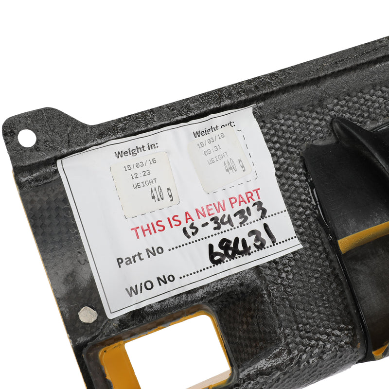 LOT 666 - Renault 2016 RS16 Left Hand Headrest Cooling Panel - 7 Louvre