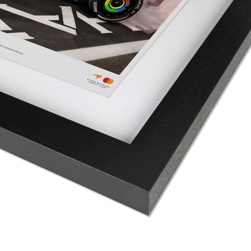 Lando Norris Signed 2025 McLaren F1 Team Photo - Abu Dhabi GP v1