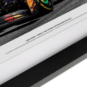 Lando Norris Signed 2025 McLaren F1 Team Photo - Austria GP v2