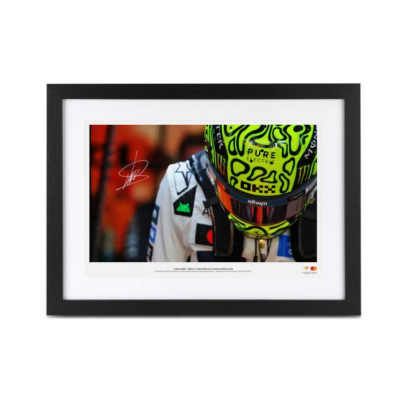 Lando Norris Signed 2025 McLaren F1 Team Photo - Mexican GP v2