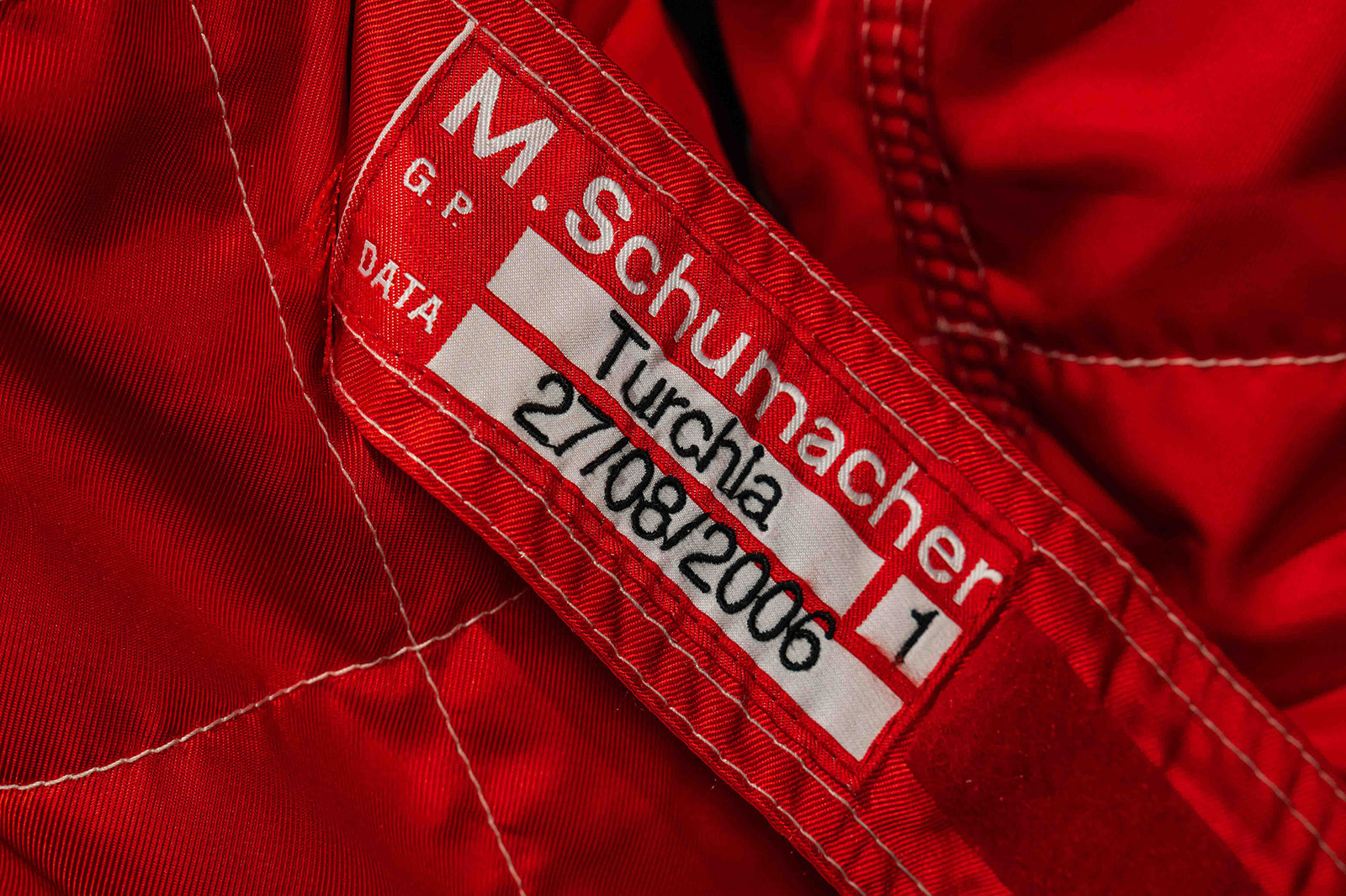 LOT 523 - Michael Schumacher 2006 Race Used Ferrari Suit - Turkey GP
