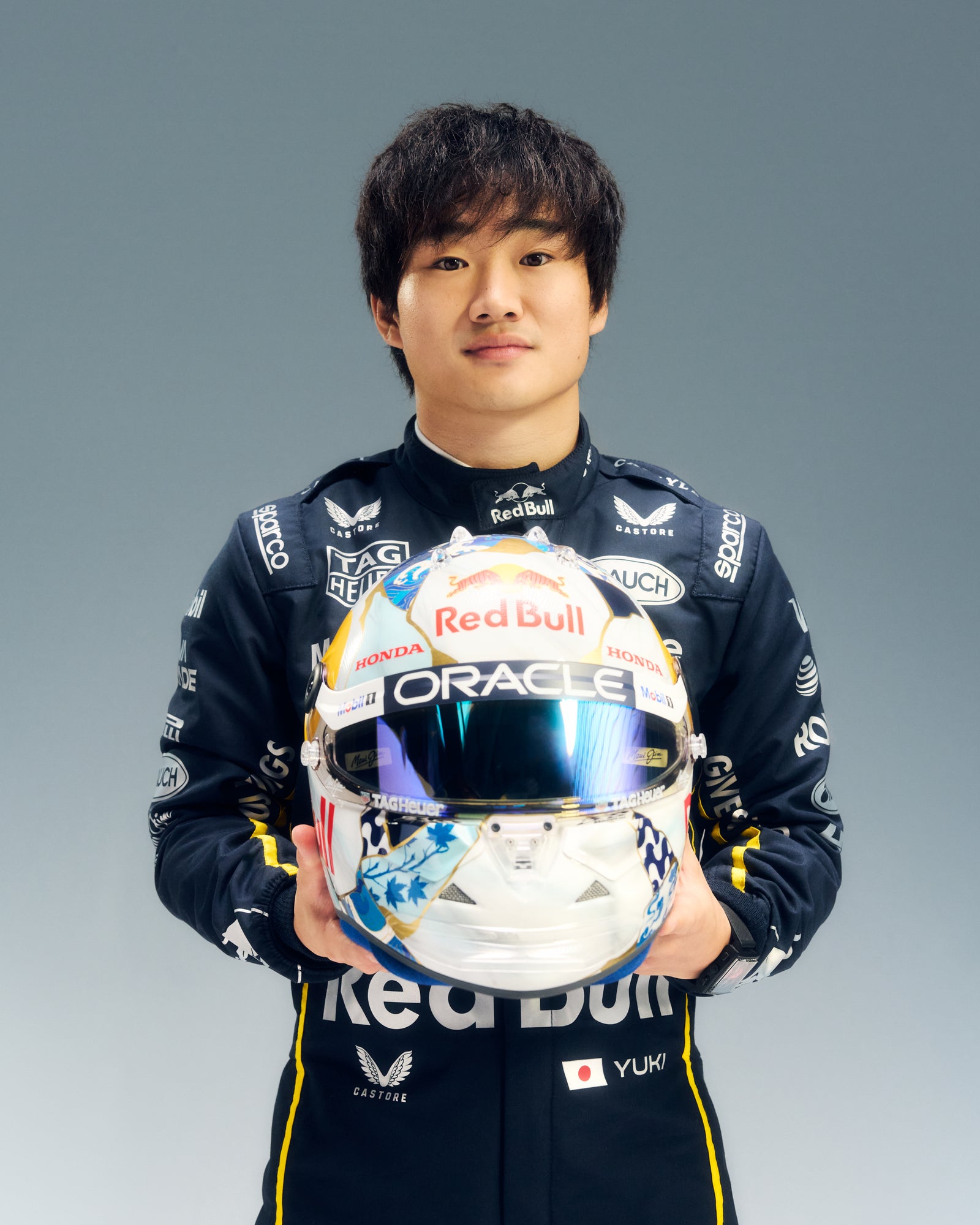 LOT 502 - Yuki Tsunoda 2025 Red Bull Racing Helmet – Las Vegas GP Used