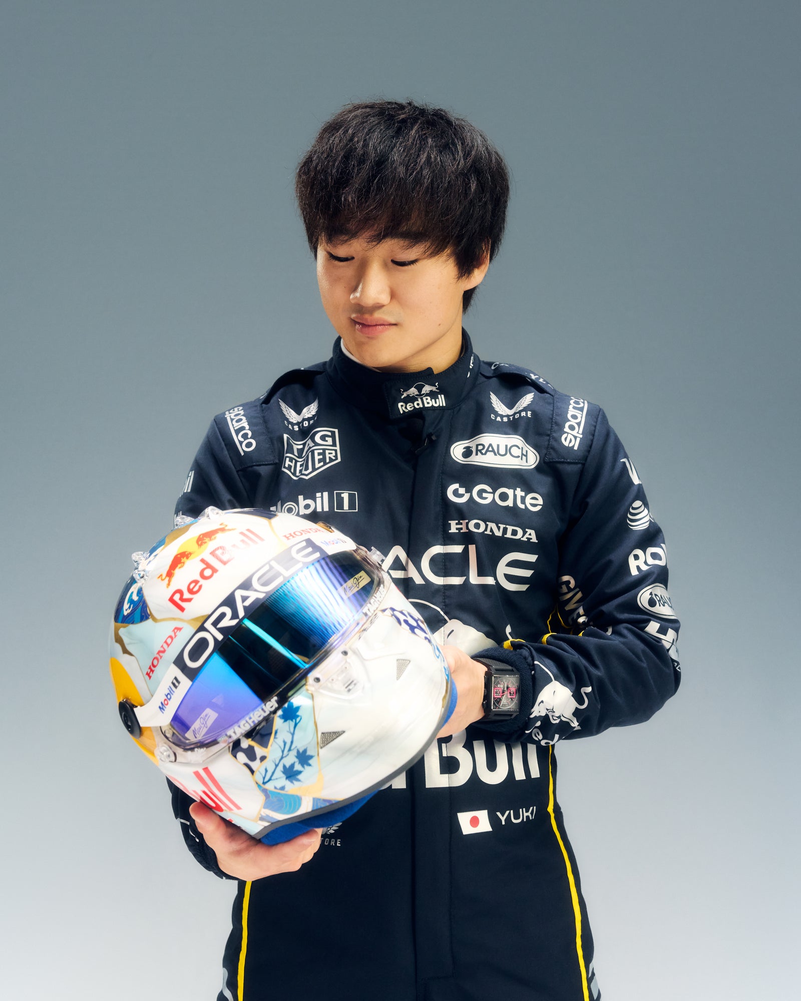 LOT 502 - Yuki Tsunoda 2025 Red Bull Racing Helmet – Las Vegas GP Used