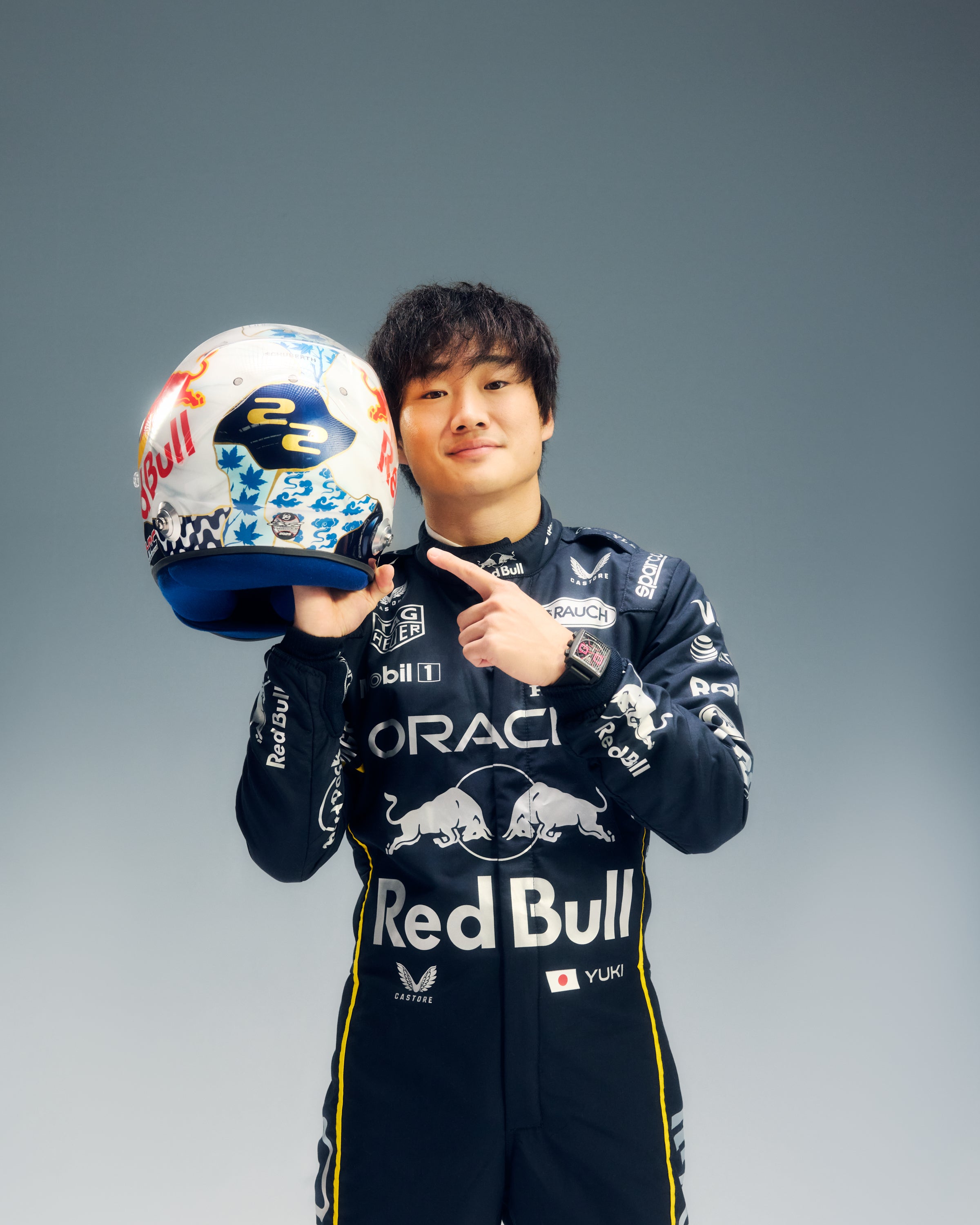 LOT 502 - Yuki Tsunoda 2025 Red Bull Racing Helmet – Las Vegas GP