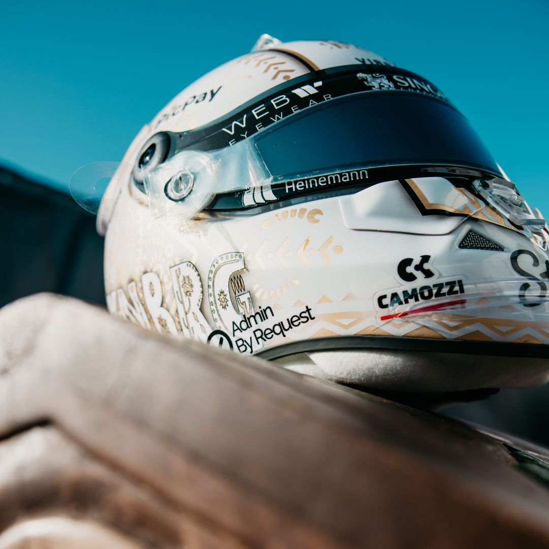 Nico Hulkenberg 2025 Mexico City GP Signed Grand Prix Used Helmet