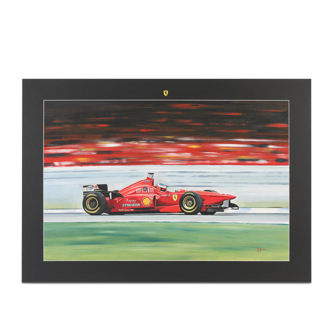LOT 206 - Alan Jones - 1996 Michael Schumacher F310 Ferrari Original Artwork - GERMAN GP