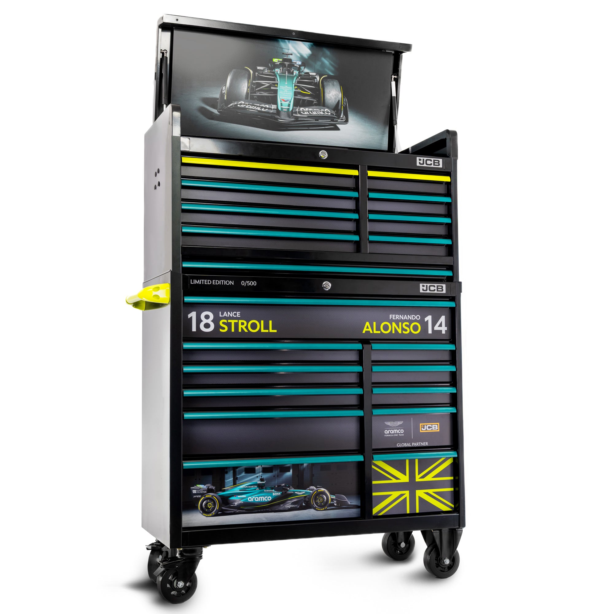 Aston Martin Formula One Team x JCB Limited Edition Tool Chest Stack