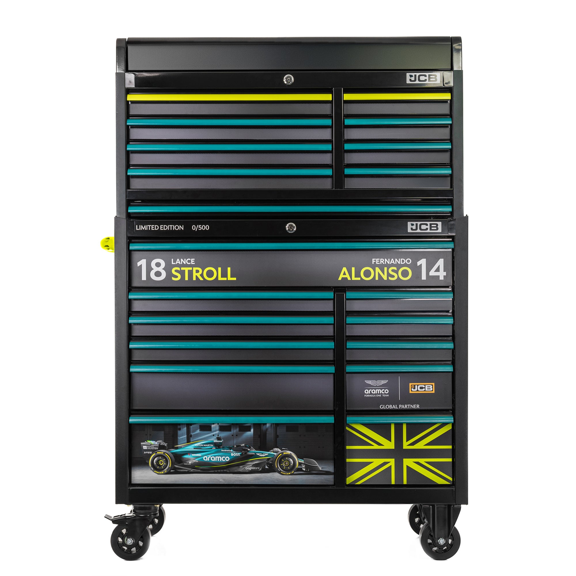 Aston Martin Formula One Team x JCB Limited Edition Tool Chest Stack