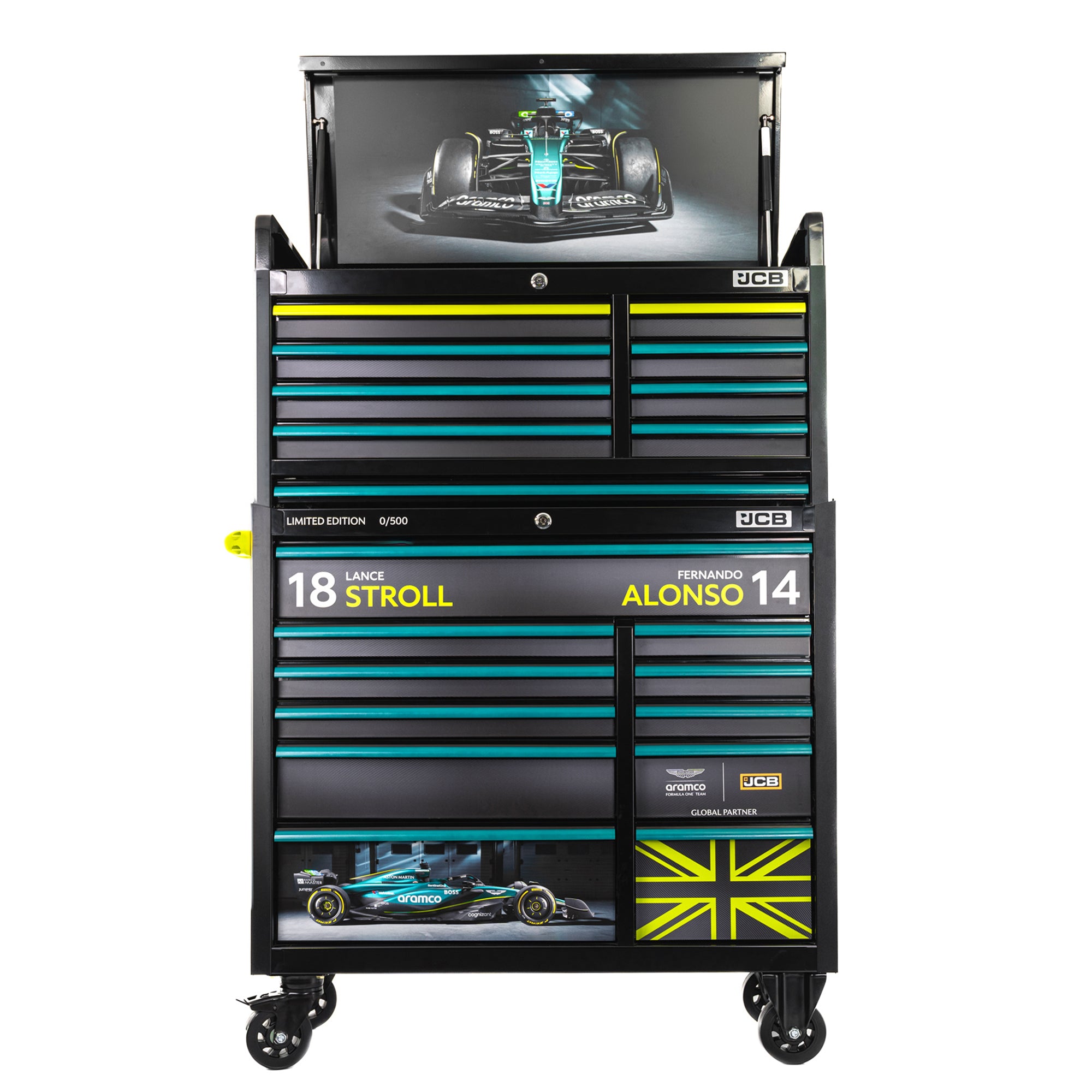 Aston Martin Formula One Team x JCB Limited Edition Tool Chest Stack