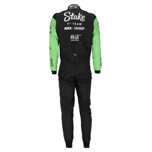 LOT 451 - Zhou Guanyu 2024 Signed Stake F1® Team KICK Sauber Grand Prix Used Race Suit - British GP