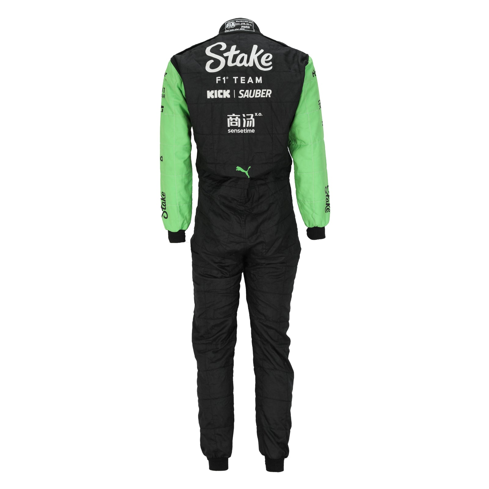 The Silverstone Auction LOT 010 - Valtteri Bottas Signed 2024 Stake F1 Team Kick Sauber Grand Prix Used Race Suit - British GP