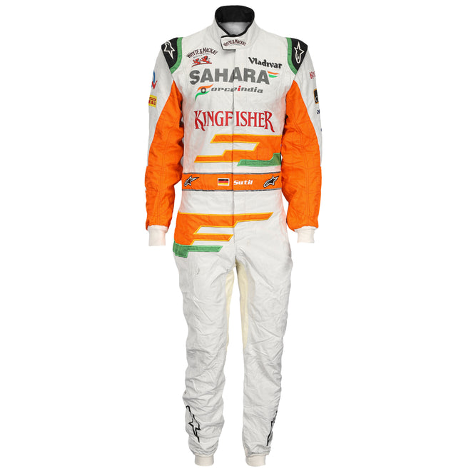 Season Launch LOT 047 - Adrian Sutil 2013 Force India Suit – Race Issued