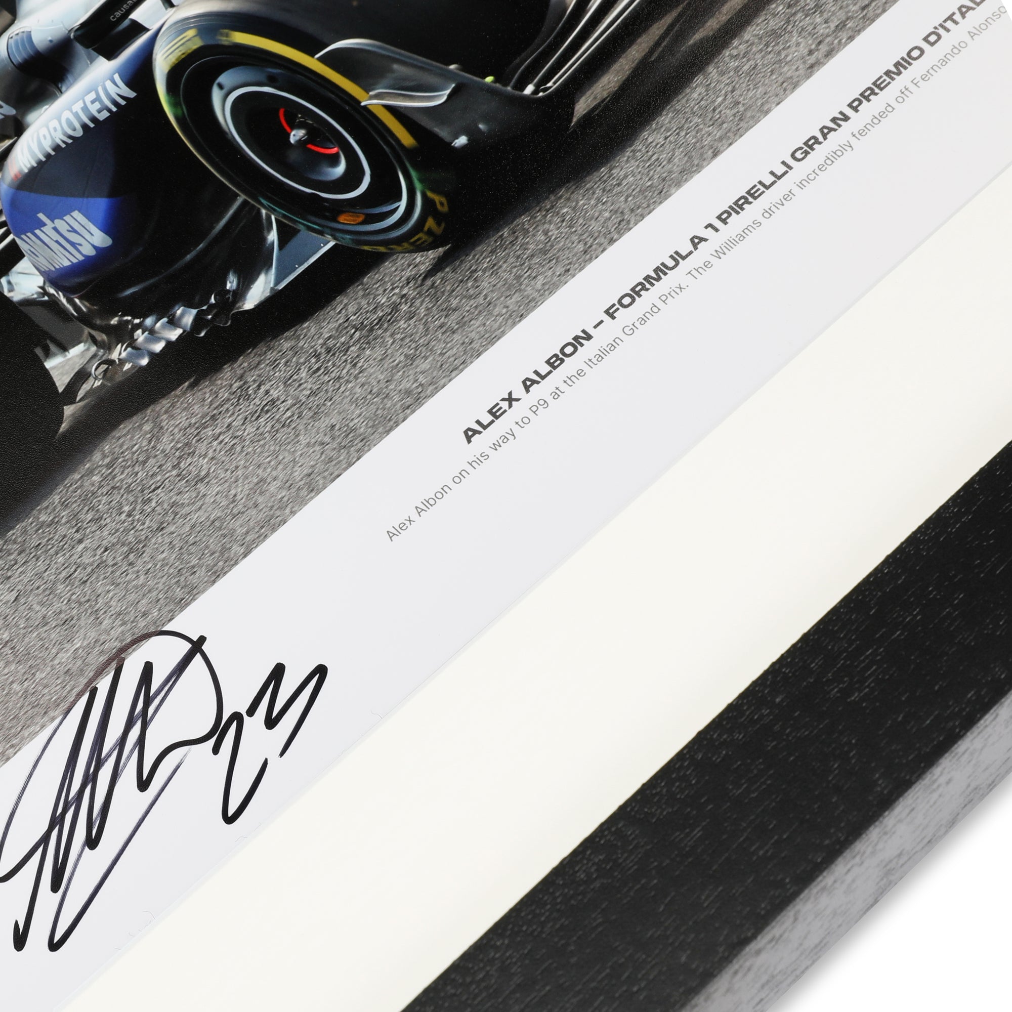 Alex Albon 2024 Williams Racing Formula 1 Team Signed Photo – Italian Grand Prix