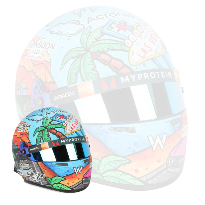 Alex Albon 2023 Signed 1:2 Scale Helmet – Las Vegas GP