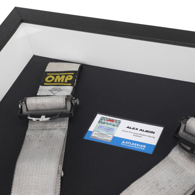 LOT 767 - Alex Albon Grand Prix Used Williams Racing Seatbelts