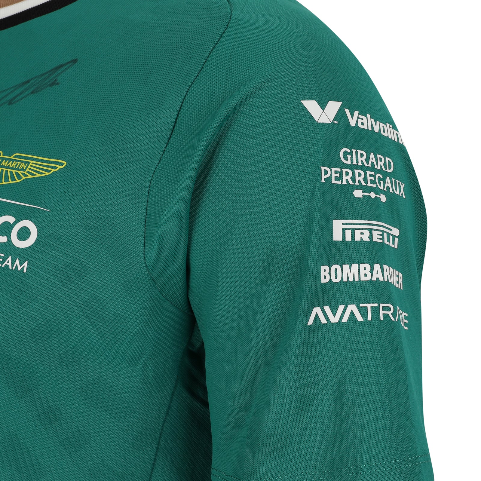 Auction LOT 039 - Fernando Alonso 2024 Aston Martin Aramco Formula One Team Signed Short Sleeve T-Shirt