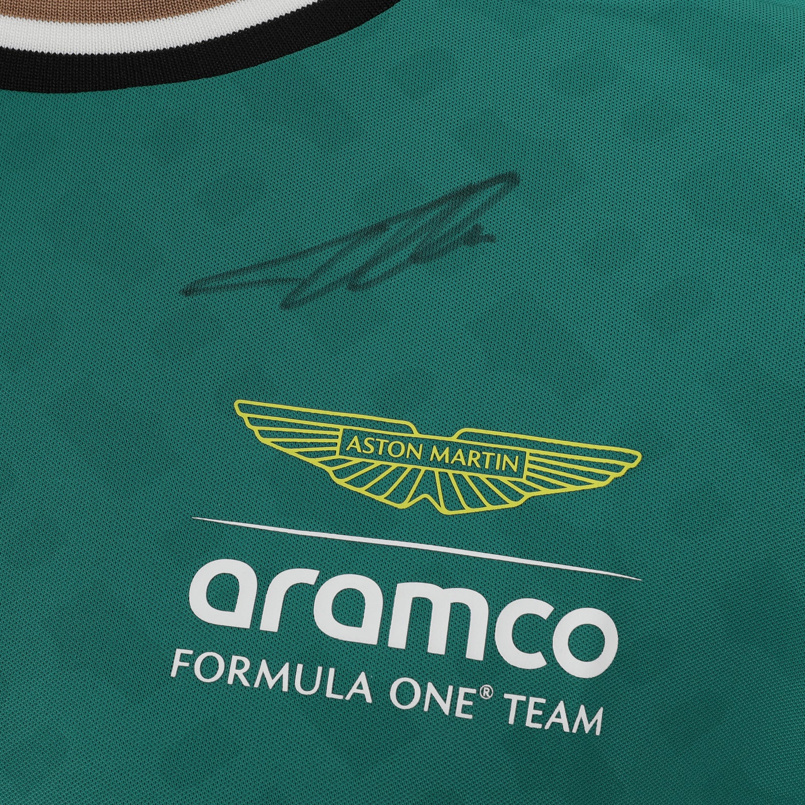 Auction LOT 039 - Fernando Alonso 2024 Aston Martin Aramco Formula One Team Signed Short Sleeve T-Shirt