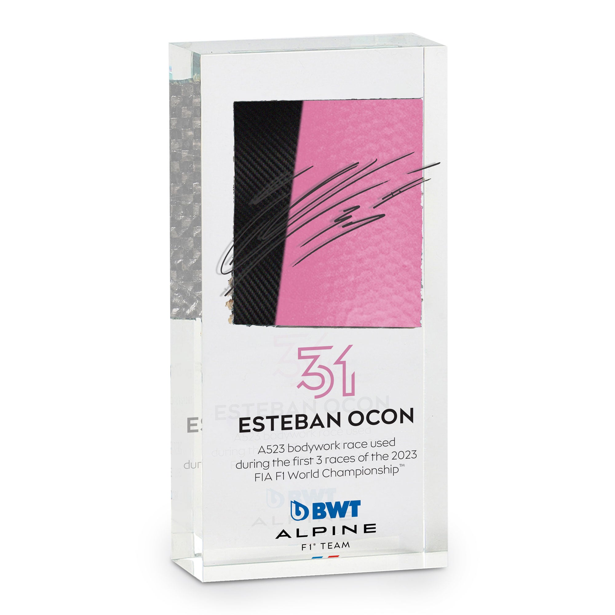 Esteban Ocon 2023 BWT Livery Bodywork in Acrylic