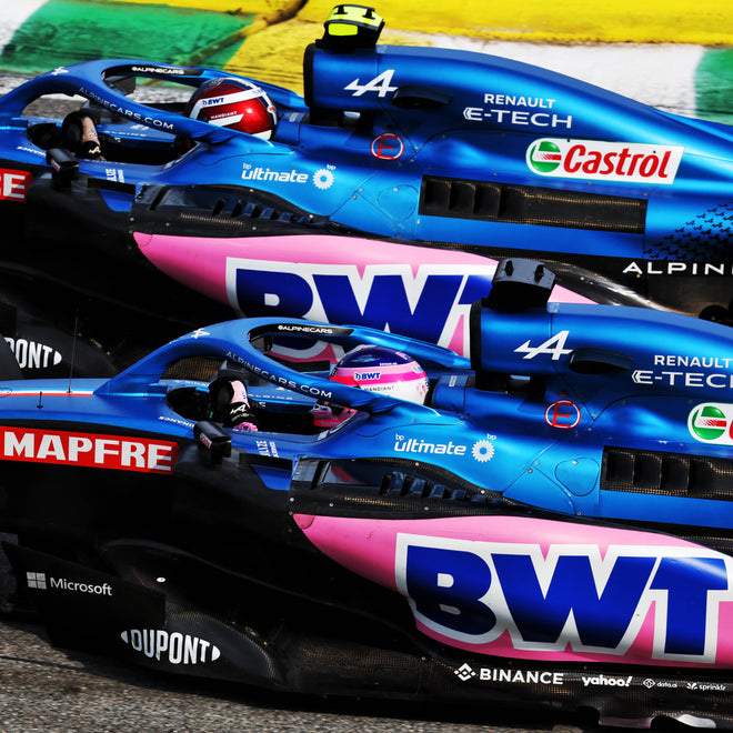 Auction LOT 098 - BWT Alpine F1 Team 2022 Rear Louvre Panel