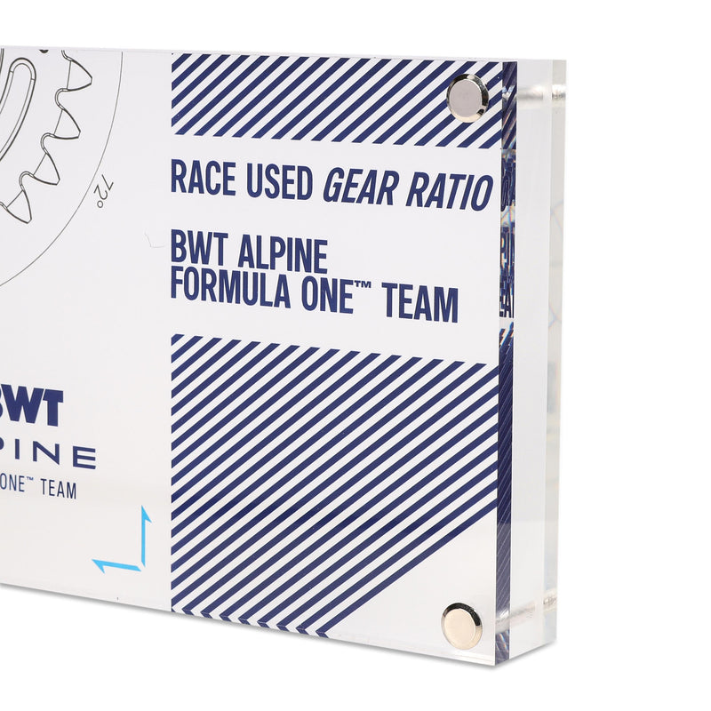 Alpine Formula 1 Team Gear Ratio In Acrylic