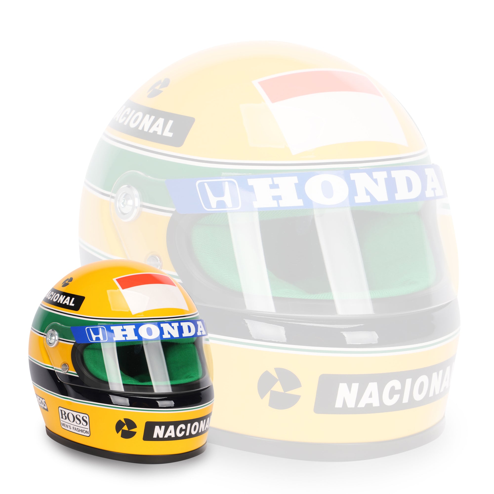 S.P.O.R.T.S . MODELS A SENNA   1/2ヘルメット 1/2スケール セナ 1987 レプリカ ヘルメット | モトーリモーダ