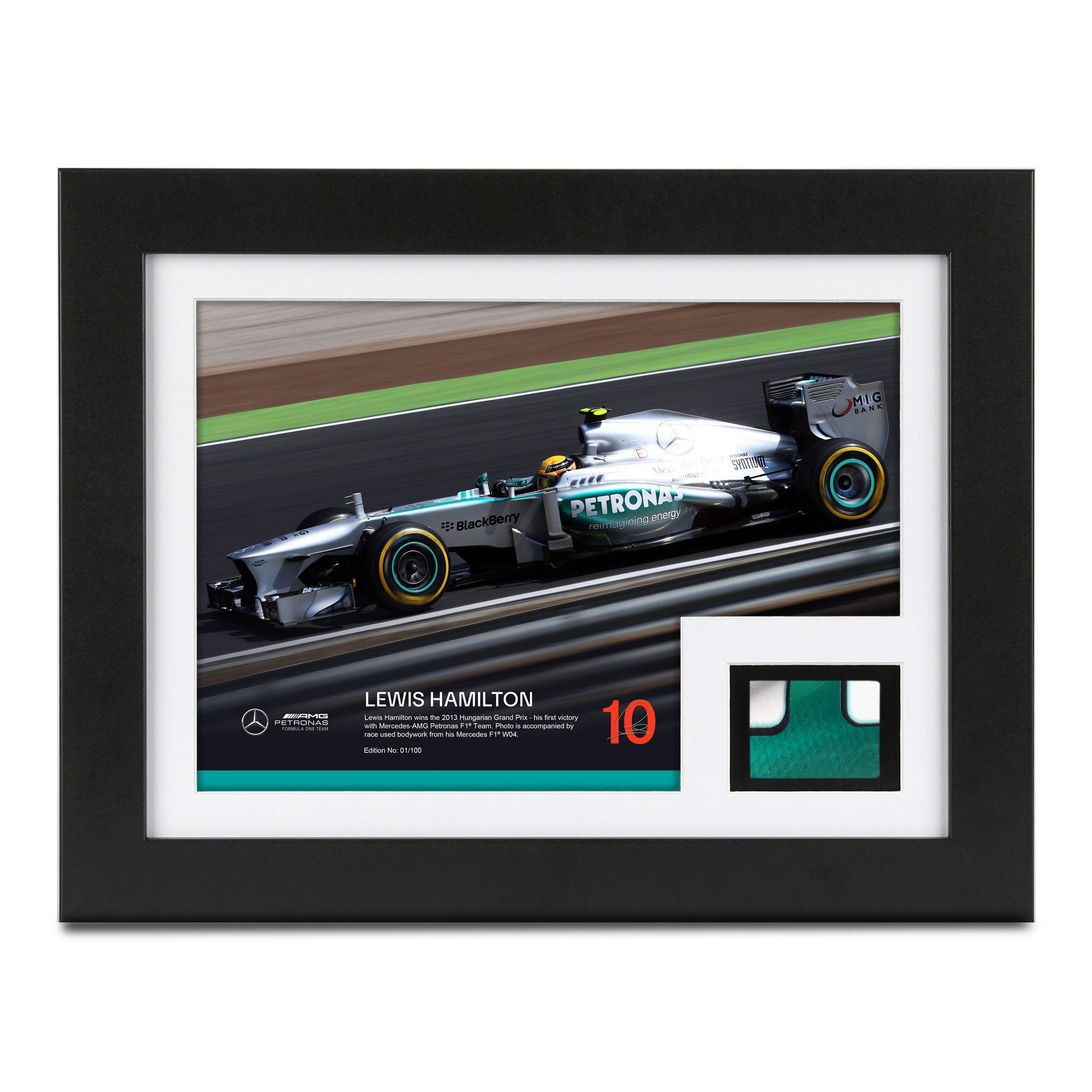 Lewis Hamilton 2013 ‘First Win’ Bodywork & Photo - Hungarian GP