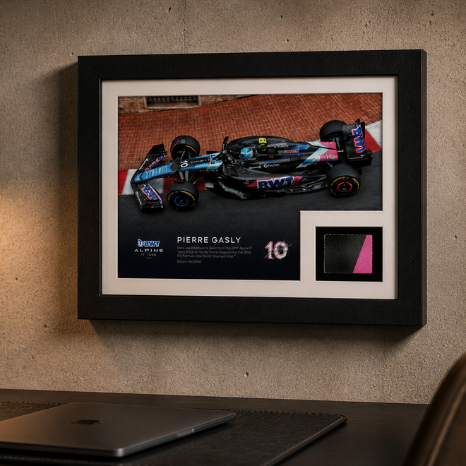 Photo Encadrée Pierre Gasly Alpine F1 - A4 Signée Imprimée - Idée Cadeau Fan De Formule 1 Photo Encadrée Pierre Gasly Alpine F1 - A4 Signée Imprimée - Idée Cadeau Fan De Formule 1